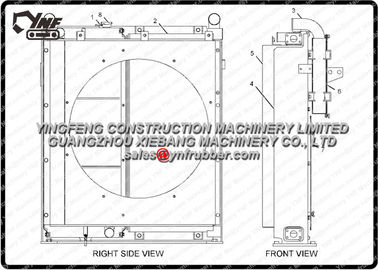 comprar 2364430 el excavador pesado de los radiadores 320C del equipo de  parte el material de aluminio online manufacture