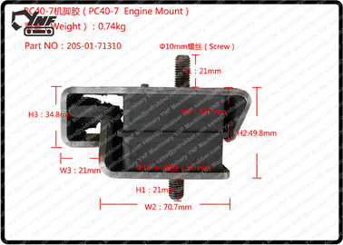comprar Soportes de motor de goma de KOMATSU, amortiguador de goma 20S-01-71310 del motor del excavador de PC40 PC50 online manufacture