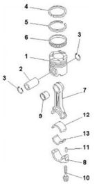 comprar el pistón 6152-32-2510, pc400-7 del motor del excavador parte el pistón del motor online manufacture