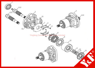comprar Piezas hidráulicas del excavador de KOMATSU para HPV35/55 (serie de la bomba de pistón PC60/120/200/300-3/5/PC400/PC650 online manufacture