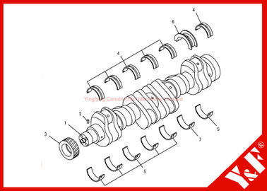 comprar El excavador de KOMATSU del material de construcción parte el engranaje de Ass'y 6732-31-1211 del cigüeñal online manufacture