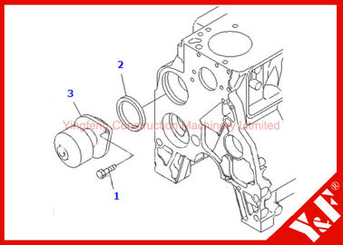 comprar El excavador de poco ruido parte el montaje 6735-61-1501 6735-61-1502 de la bomba de agua online manufacture
