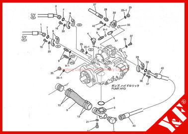 Sensor de la alta presión de los accesorios del excavador de la PRENSA LC52S00012P1 del SENSOR de KOBELCO