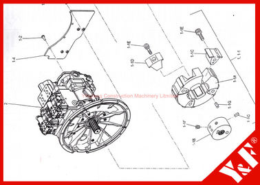 las piezas del excavador de 2418R660S001 Kobelco fijan el excavador de Kobelco SK460-8